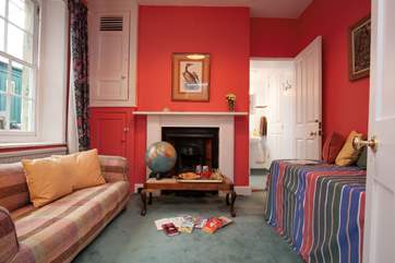 A second sitting room is the ideal spot for chidlren to play and read.