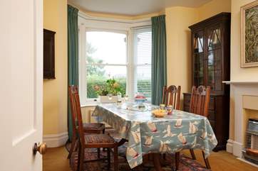 Enjoy game nights and family meals in the spacious dining room.