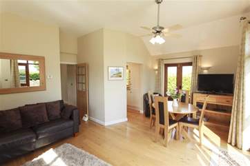 Living & Dining area with doors onto the Garden