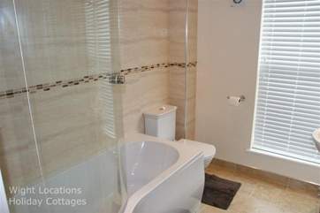 Bathroom with Shower over bath