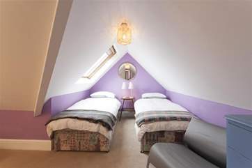 Twin room into eaves