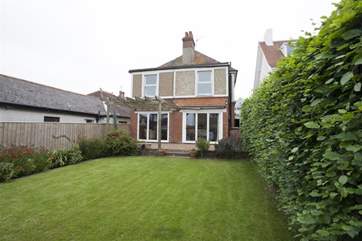 Large rear lawn