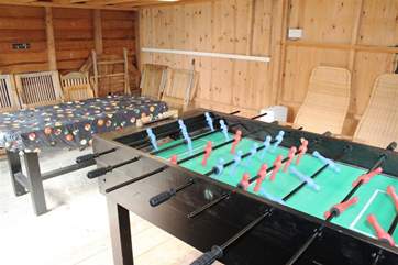 Games room in garden