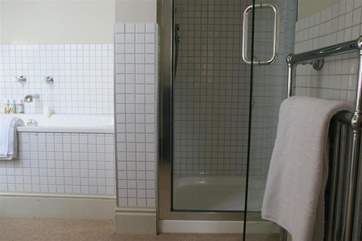 En suite with shower cubicle