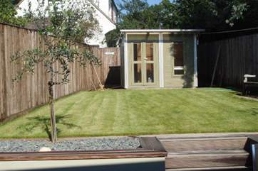 Fully enclosed garden at the rear of Raleigh Cottage