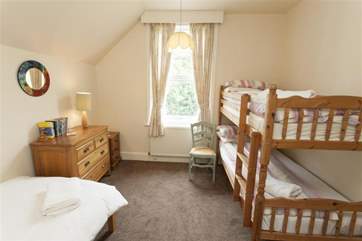 Family bedroom overlooking the garden