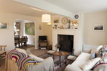 Open plan living room and dining area