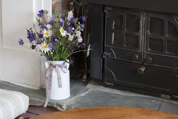 Woodburning stove for cosy evenings in