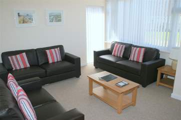 Living area open to the dining room