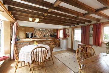 Dining and kitchen area