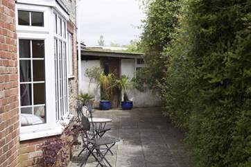 Pretty courtyard at the rear