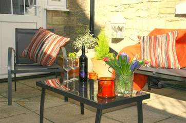 Lovely area to relax and enjoy a glass of chilled wine