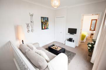 Unwind in the sitting-room with a glass of wine