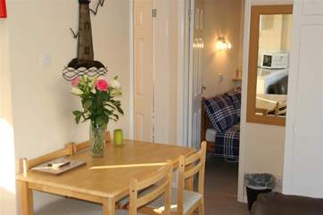 The dining area