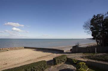 The lovely Seagrove Bay is just outside your gate