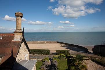 Views across the Solent - ideal spot for watching the boats sail past