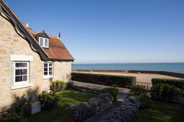 The beach is just outside your garden gate