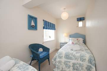 The Priory Coach house has three lovely twin bedrooms.