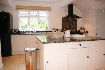 Kitchen with views to the pretty garden