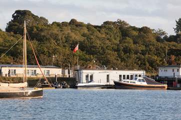 Looking across the harbour to Vida.