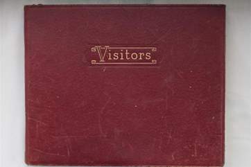 Visitors are encouraged to leave a note of their experiences.