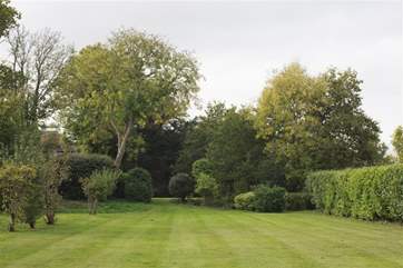 This garden has recently benefitted from the addition of a large climbing frame.