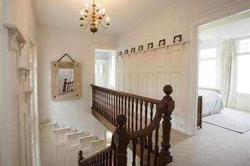The substantial staircase.