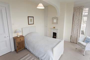 The large single bedroom which has a 'z' bed for sleep overs.