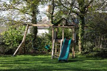 The new childrens play area in the large garden