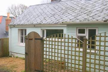 The front of the property.