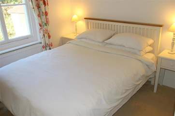 The master bedroom has a build in double wardrobe.