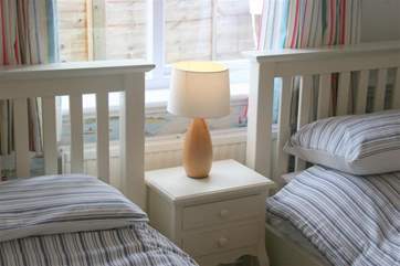 The comfortable twin room.