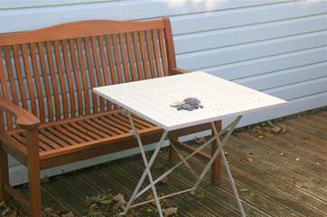 The rear decked area is enclosed and not overlooked.