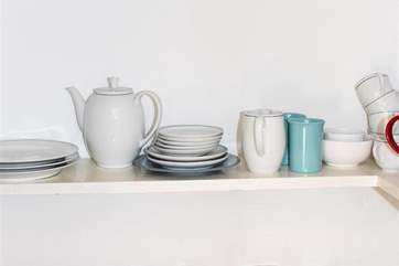 Some of the crockery available.