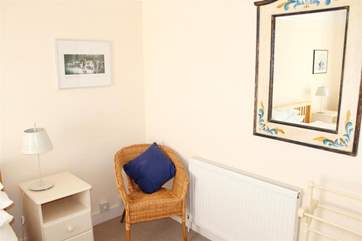 The spacious double bedroom.