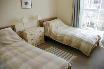 The twin bedroom.