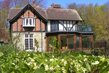 Luccombe Chine House sits within a 7 acre estate of mature landscaped gardens, adjacent to National Trust land