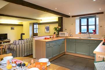 Bright and cheerful open plan ground floor.