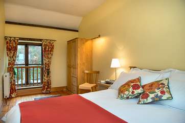 There's a comfy bed in the master bedroom, perfect for a great night's sleep.