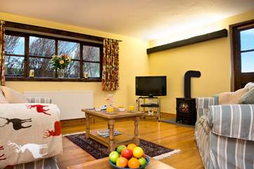 Light and airy living area. Perfect for those cosy nights in.