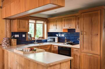 The open plan kitchen.