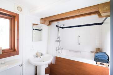 The en-suite bathroom with shower and Japanese bath.