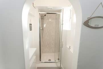 Bathroom with shower cubicle