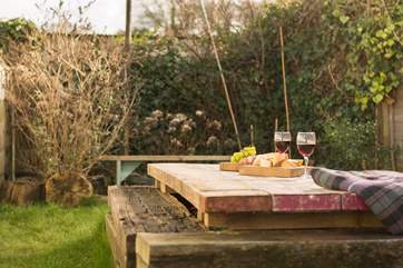 It may be small in size but there is room to relax with a glass before heading over the road for a drink in the pub.