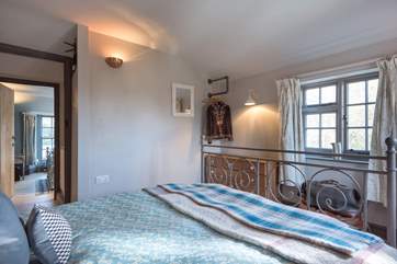 The bedrooms are opposite each other across the landing.