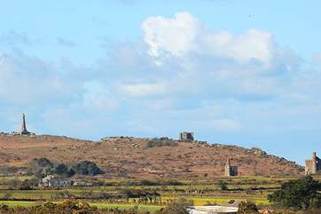 Nearby Carn Brea can be reached by the network of mining trails close to the cottage, walk or cycle to explore this fascinating area rich in mining history.