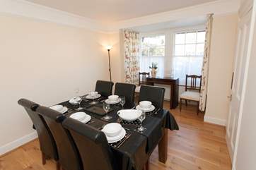 The dining room has ample space for any family meal, be it breakfast, lunch or dinner