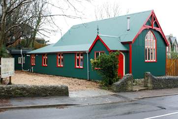 The building is an old converted 'Tin Tabernacle' Mission Hall