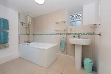 The bathroom is on the ground floor.