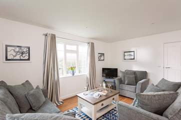The sitting area of the open plan ground floor living accommodation.
